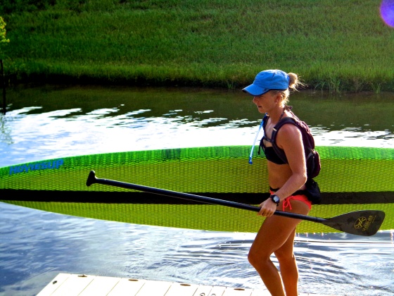 Quest Bars fuel me for paddle boarding
